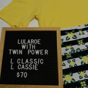 Lularoe outfit with Classic Tee and. Cassie
